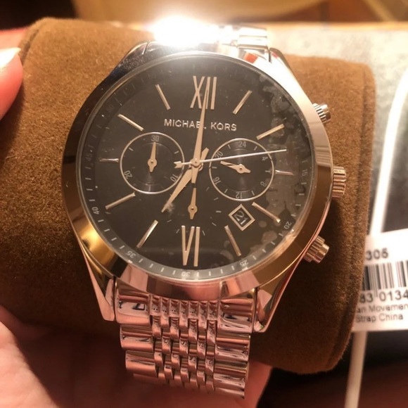 NWT Men’s MICHAEL Michael Kors silver watch - Picture 1 of 4
